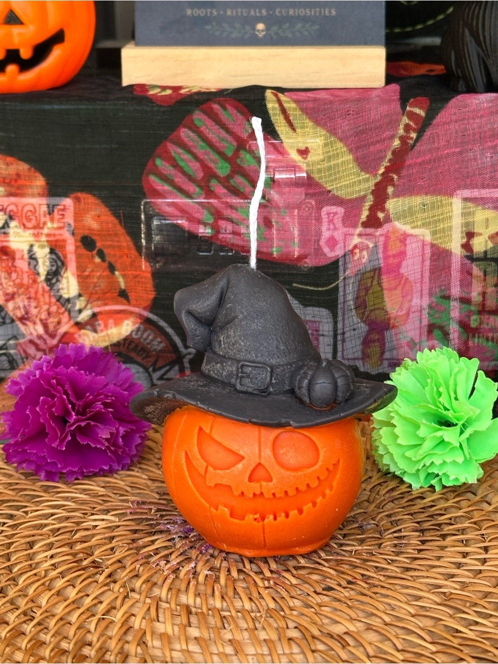 Witchy Jack-O’-Lantern Candle